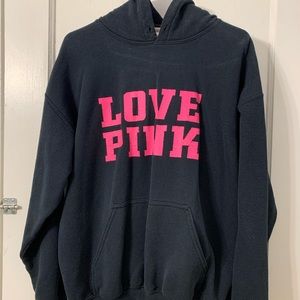 Black Large Love Pink Sweatshirt